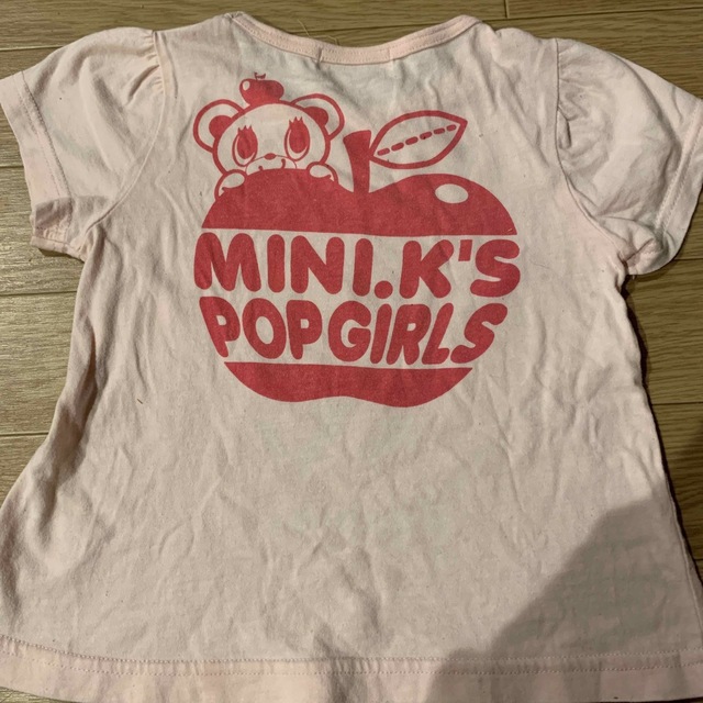 MINI-K(ミニケー)の【まとめ売り】ミニケー　Tシャツ　90 ボーダー　女の子　異素材　チュール キッズ/ベビー/マタニティのキッズ服女の子用(90cm~)(Tシャツ/カットソー)の商品写真