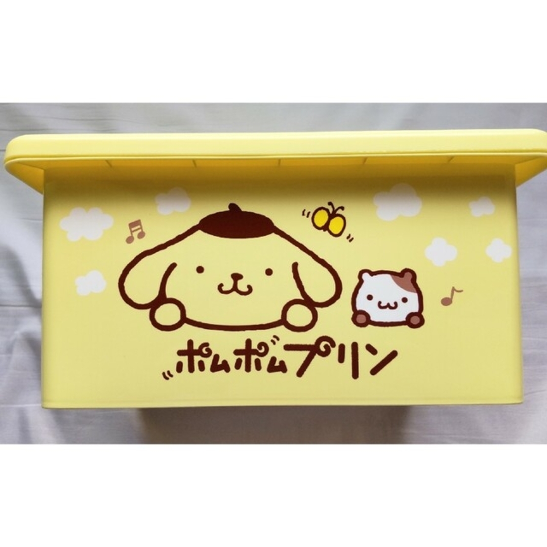 ポムポムプリン(ポムポムプリン)のポムポムプリン　お菓子コンテナ　プラケース　💛 エンタメ/ホビーのおもちゃ/ぬいぐるみ(キャラクターグッズ)の商品写真