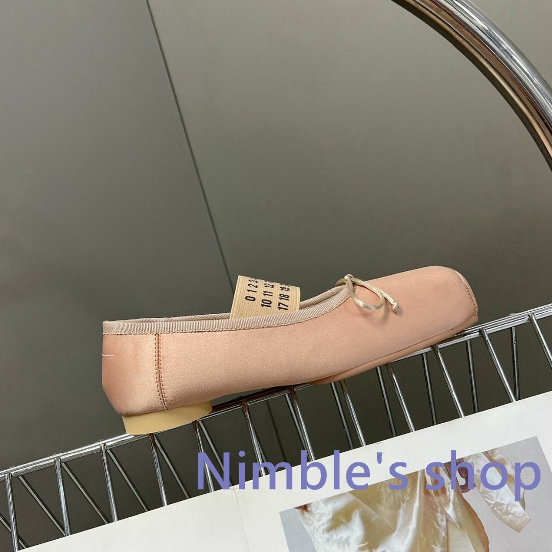 新品 Maison Margiela サテン タビ バレエシューズ ピンク