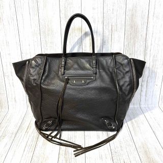 バレンシアガ(Balenciaga)のバレンシアガ　ペーパー　ジップアラウンド　トートバッグ　レザー(トートバッグ)