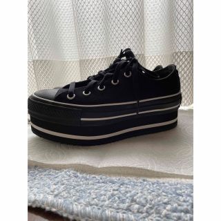 コンバース(CONVERSE)のコンバース　超厚底6cm ローカットスニーカー　35.5(スニーカー)