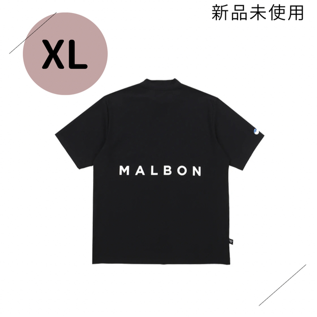 Malbongolf マルボンゴルフ モックネック Tシャツ 黒 ブラック XL