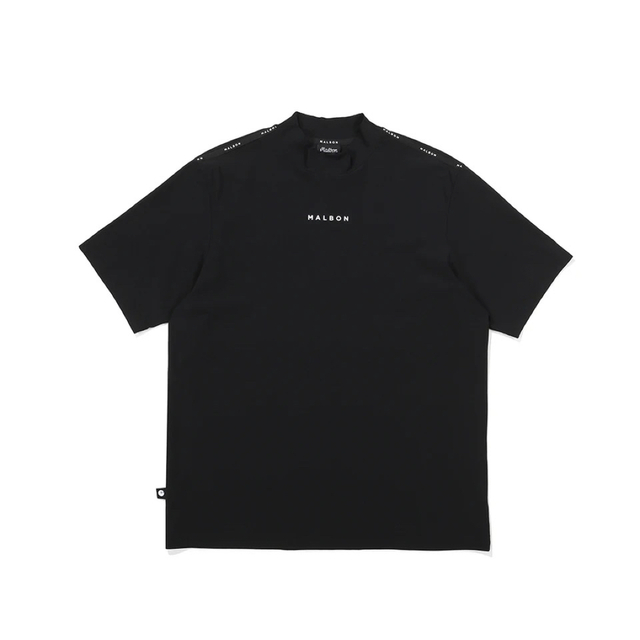 Malbongolf マルボンゴルフ モックネック Tシャツ 黒 ブラック XL