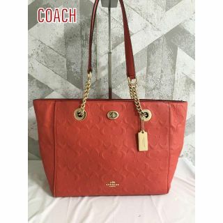 コーチ(COACH)の【良品】COACH コーチ 577321 シグネチャー レザー トートバッグ(トートバッグ)