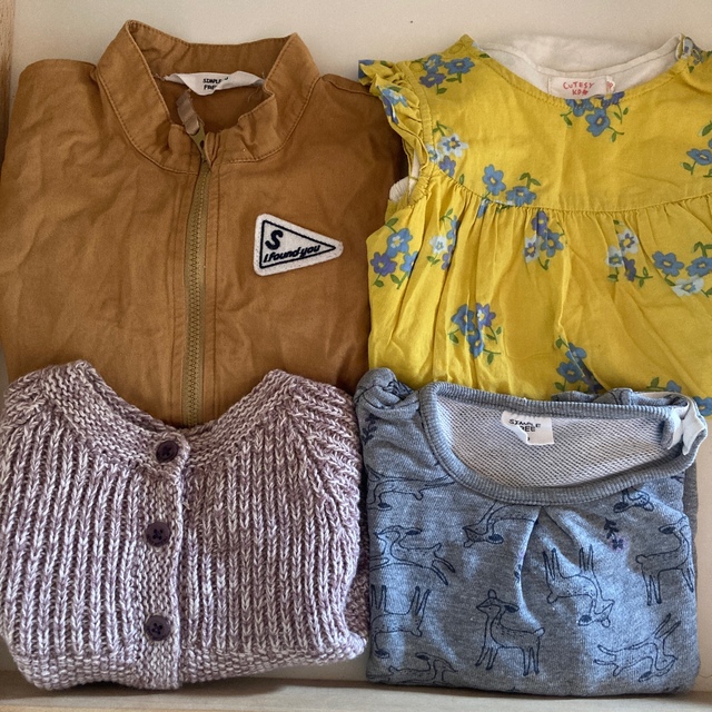 PETIT BATEAU(プチバトー)の4点おまとめ キッズ/ベビー/マタニティのベビー服(~85cm)(ワンピース)の商品写真