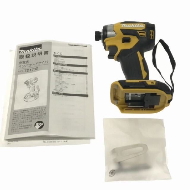 Makita(マキタ)の☆未使用最新型限定色☆ makita マキタ 18V 充電式インパクトドライバー TD173DGXFY 黄/イエロー 本体のみ 72569 自動車/バイクのバイク(工具)の商品写真