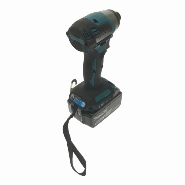 ☆美品☆makita マキタ 18V 充電式インパクトドライバ TD173DRGX 青/ブルー バッテリー2個(18V 6.0Ah) 充電器 ケース付 72588