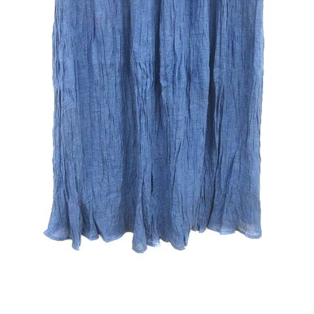 OLIVEdesOLIVE(オリーブデオリーブ)のOLIVE des OLIVE フレアスカート ロング M 青 ブルー ■MO レディースのスカート(ロングスカート)の商品写真