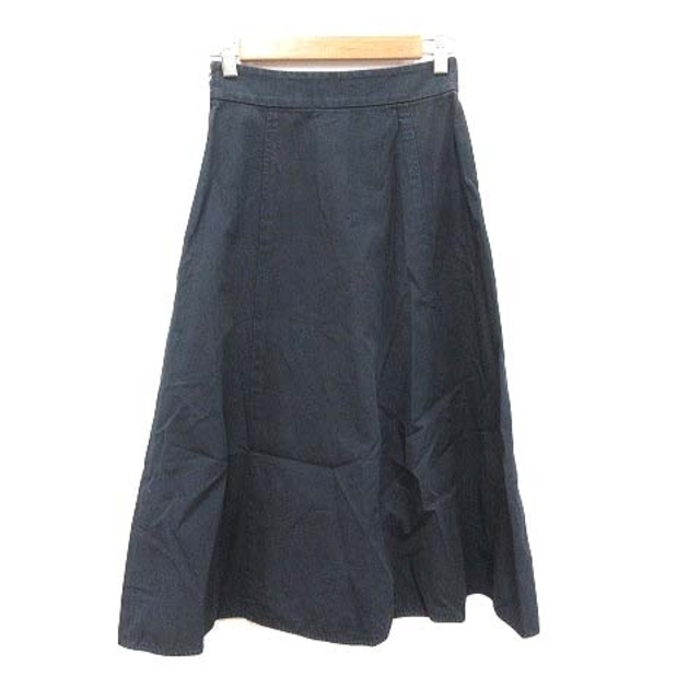 BEAUTY&YOUTH UNITED ARROWS(ビューティアンドユースユナイテッドアローズ)のB&Y ユナイテッドアローズ フレアスカート ロング チノ S 紺 レディースのスカート(ロングスカート)の商品写真