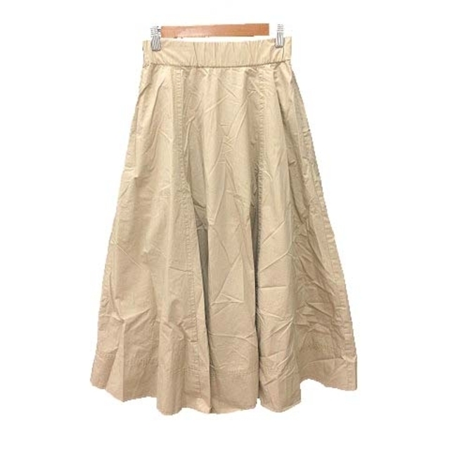 AZUL by moussy(アズールバイマウジー)のアズールバイマウジー フレアスカート ロング M ベージュ レディースのスカート(ロングスカート)の商品写真