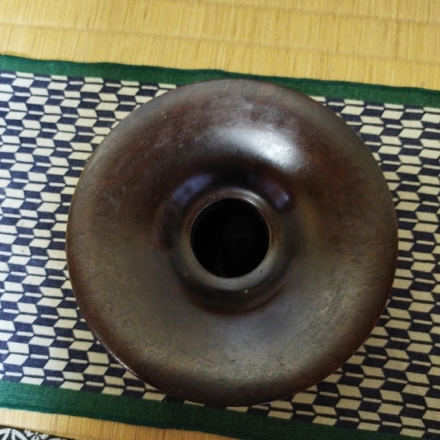 華道池坊 唐金花器御殿瓶小斑朱 | www.gurugestion.com.ar