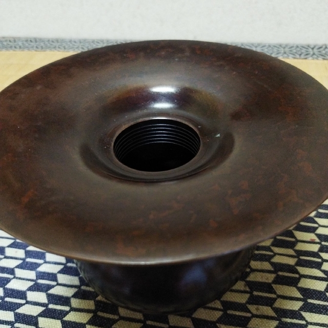 華道池坊 唐金花器御殿瓶小斑朱 | www.gurugestion.com.ar