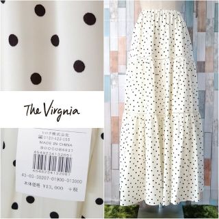 ザヴァージニア(The Virgnia)の未使用【The Virgnia】ドットティアードロングスカート(ロングスカート)