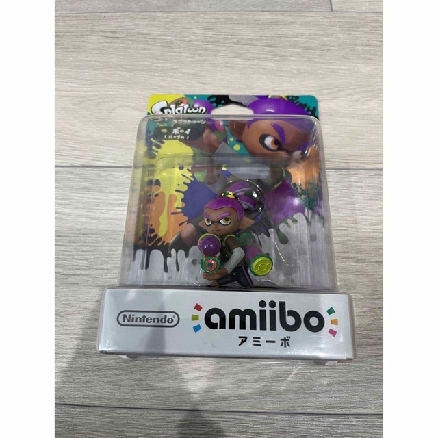 任天堂(ニンテンドウ)のスプラトゥーン　amiibo ボーイ　レアカラー　パープル新品未使用未開封 エンタメ/ホビーのフィギュア(ゲームキャラクター)の商品写真