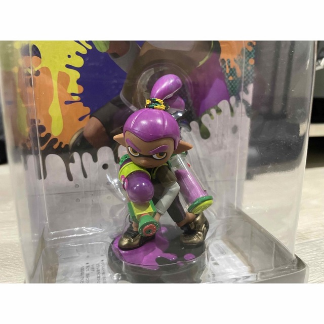 任天堂(ニンテンドウ)のスプラトゥーン　amiibo ボーイ　レアカラー　パープル新品未使用未開封 エンタメ/ホビーのフィギュア(ゲームキャラクター)の商品写真