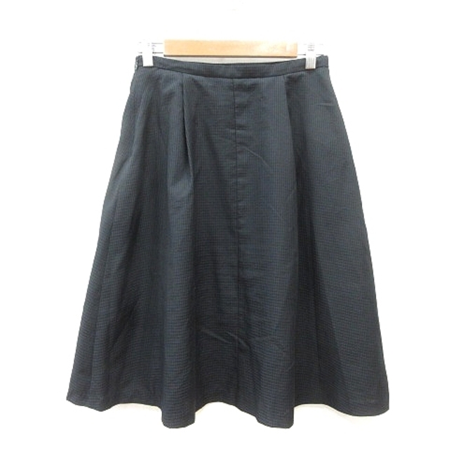 NATURAL BEAUTY BASIC(ナチュラルビューティーベーシック)のナチュラルビューティーベーシック フレアスカート ミモレ ロング M 黒 レディースのスカート(ロングスカート)の商品写真