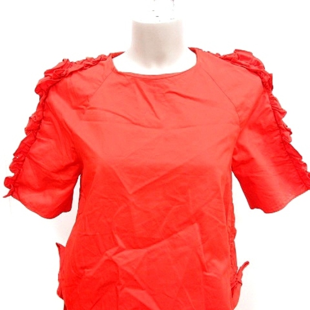 ザラ トラファルック シャツ ブラウス 五分袖 XS 赤  レディースのトップス(その他)の商品写真