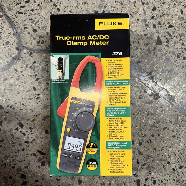 FLUKE True-rms AC/DC Clamp Meter 376 工具/メンテナンス