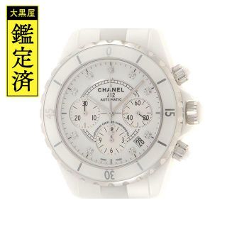 シャネル(CHANEL)のCHANEL シャネル　J12クロノ・8PD　H2009　セラミック【431(腕時計)
