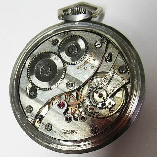 アンティーク:JUVENIA(ジュベニア)巻き上げヒゲ採用手巻き懐中時計 15石