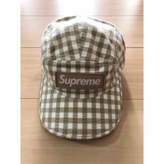 supreme ギンガムチェック キャップ