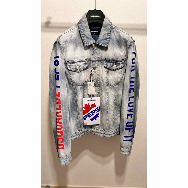 DSQUARED2(ディースクエアード)の[新品]Dsquared2 Pepsi Gジャン46size タイムセール メンズのジャケット/アウター(Gジャン/デニムジャケット)の商品写真