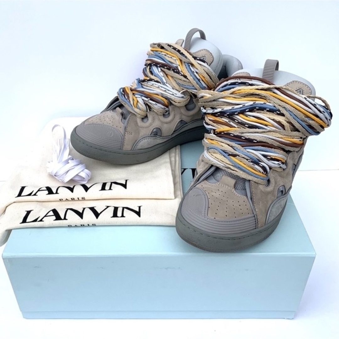 スニーカーLANVIN CURB SNEAKERS ランバン カーブ マルチシューレース