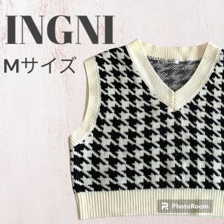 イング(INGNI)の【本日限定価格】INGNI 千鳥柄ニットベストトップス(ニット/セーター)