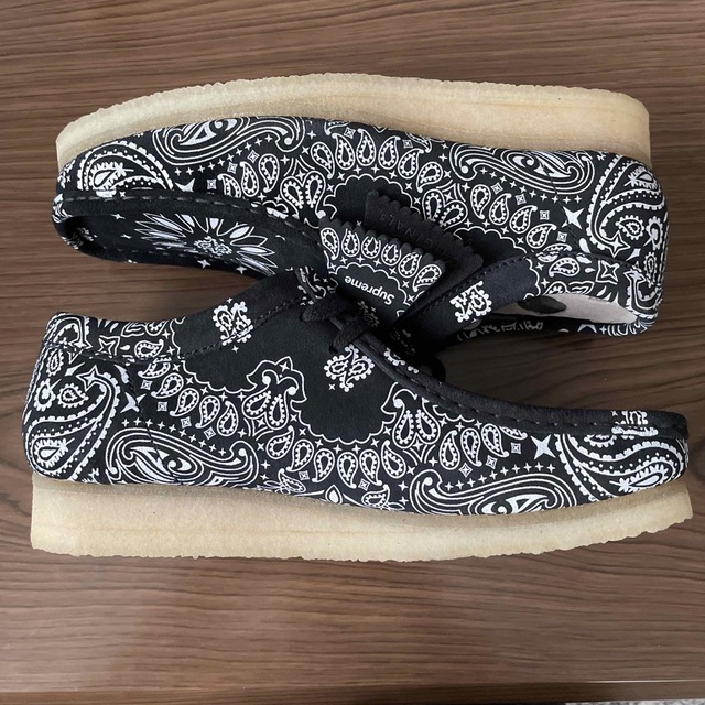 黒 Supreme Clarks Bandana Wallabee 26cm