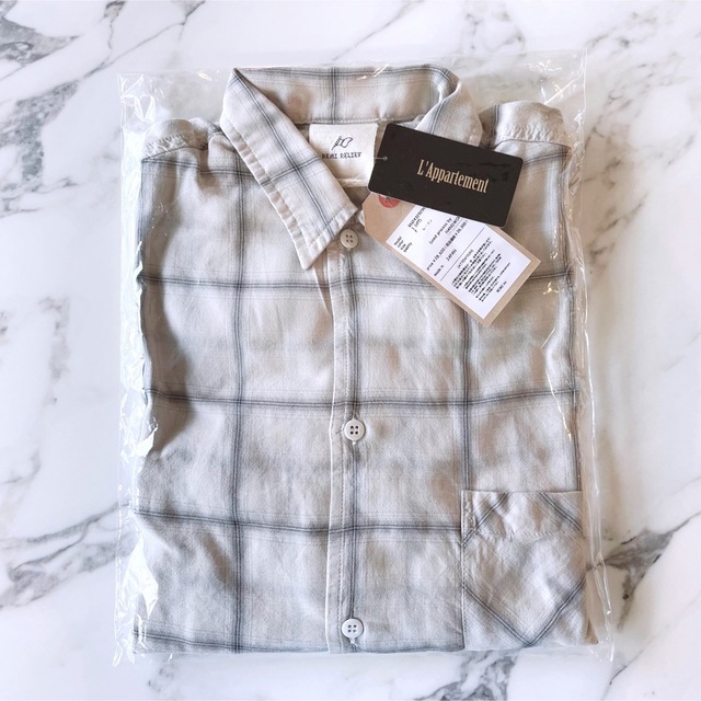 L´Appartement レミレリーフCheck Shirt-