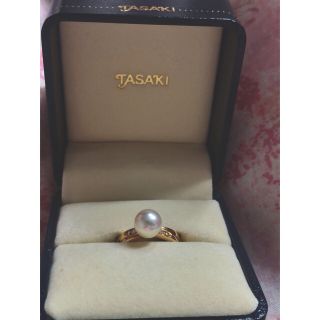 タサキ(TASAKI)のキレイ！TASAKI パールリング　ダイヤモンドつきk18 7mm サイズ10号(リング(指輪))