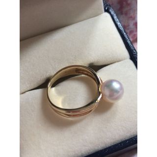 TASAKI - キレイ！TASAKI パールリング ダイヤモンドつきk18 7mm ...