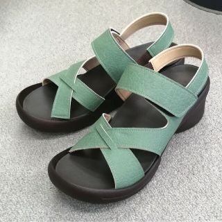 リゲッタ(Re:getA)の新品 正規品 リゲッタ サンダル 5、5センチヒール Ｌサイズ ライトブルー(サンダル)