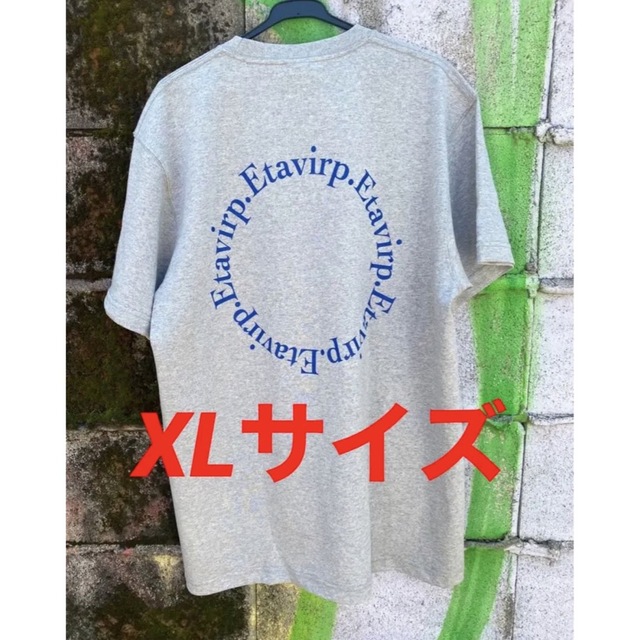 etavirp Circle Logo Tee.  Gray × Blue L