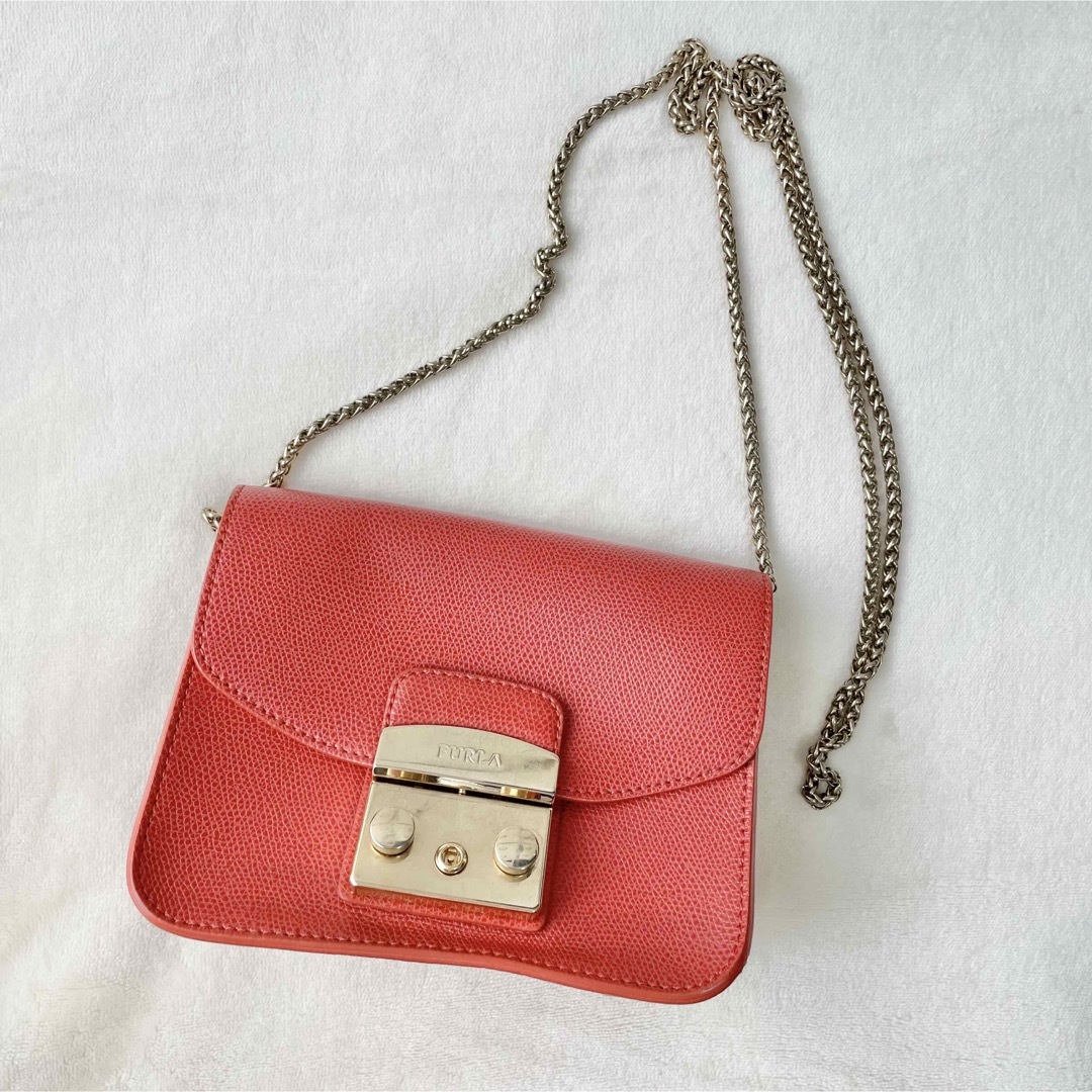 【極美品】FURLA フルラ メトロポリス チェーンバッグ ショルダーバッグ