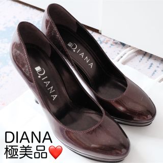 ダイアナ(DIANA)の【極美品】DIANA パンプス　ワインレッド 22.0cm(ハイヒール/パンプス)