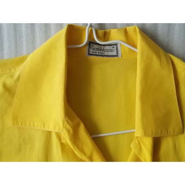 ジャンニヴェルサーチGIANNIVERSACE半袖ビンテージシャツ黄