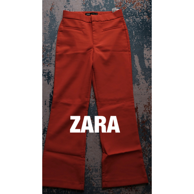 ZARA(ザラ)の⭐️Zara ⭐️ミニフレアパンツ ストロングコーラル レディースのパンツ(カジュアルパンツ)の商品写真