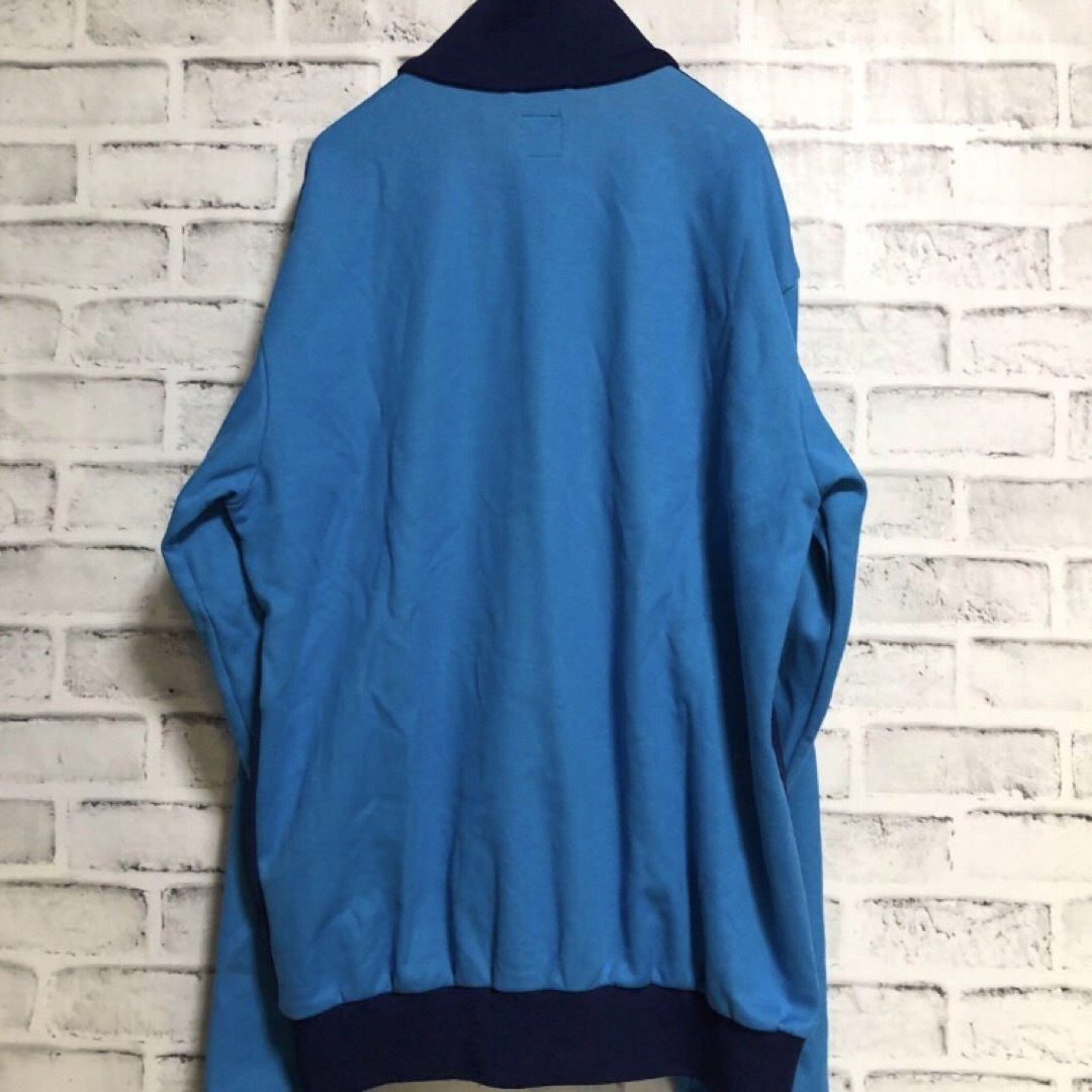XL⭐️90s adidasトラックジャケット 刺繍 vintageブルー XL⭐️90s adidasトラックジャケット 刺繍 vintageブルー