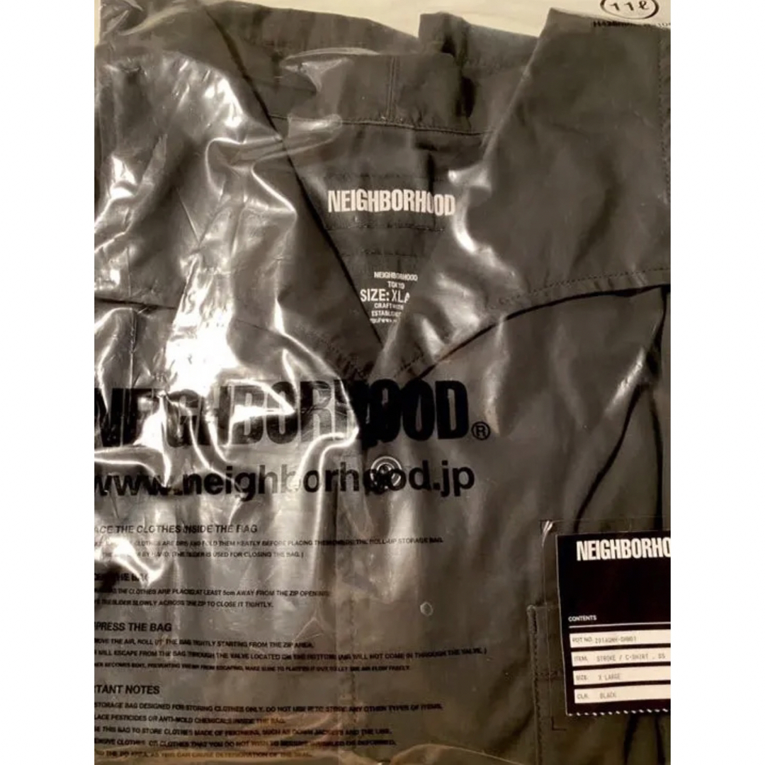 NEIGHBORHOOD(ネイバーフッド)のXL NEIGHBORHOOD STROKE C-SHIRT BLACK メンズのトップス(シャツ)の商品写真