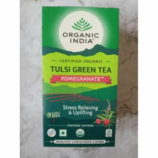 オーガニックインディア　トゥルシー 　Green Tea Pomgranate(茶)