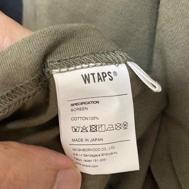 WTAPS  SIGN / SS / COTTON  OLIVE  XL  新品