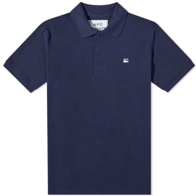 定価以下 L APC X LACOSTE POLO SHIRT NAVY