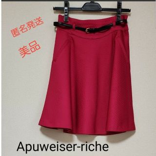 アプワイザーリッシェ(Apuweiser-riche)の【美品】【匿名発送】Apuweiser-riche フレアスカート(ミニスカート)