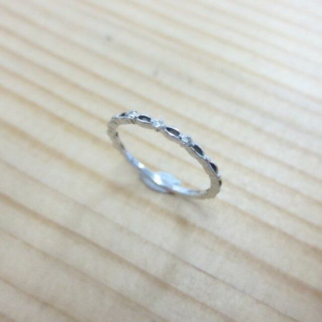 カナル4℃ K10 ダイヤ3P リング