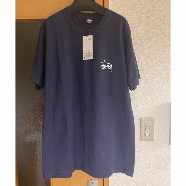 STUSSY(ステューシー)の【新品】Mサイズ　ネイビー　ステューシーTシャツ Basic Stussy メンズのトップス(Tシャツ/カットソー(半袖/袖なし))の商品写真