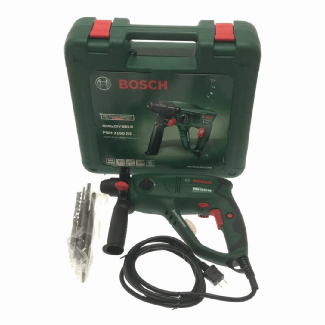 BOSCH(ボッシュ)の☆中古品☆BOSCH ボッシュ 100V ハンマードリル PBH2100RE ケース付 SDSプラス ハンマドリル 切り替え 72329 自動車/バイクのバイク(工具)の商品写真