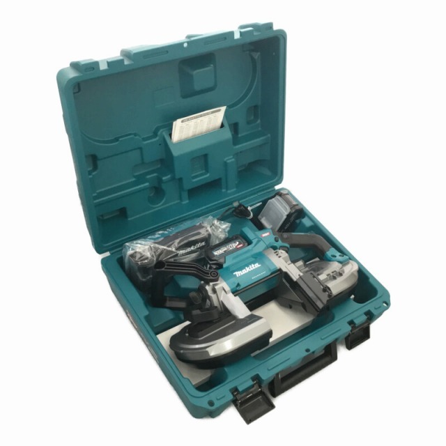 ☆未使用品☆ makita マキタ 40Vmax 充電式ポータブルバンドソー PB001GRDX バッテリー2個(40V 2.5AH) 充電器 ケース付き 72360