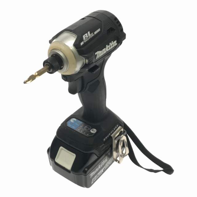 ☆極美品☆ makita マキタ 18V充電式インパクトドライバ TD171DRGXB 黒/ブラック バッテリー2個(18V 6.0Ah) 充電器+ケース 72450