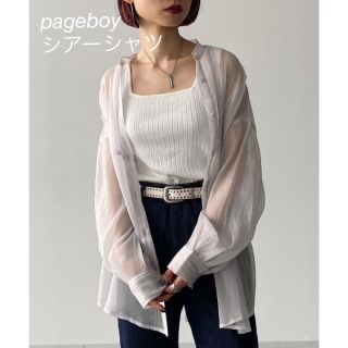 ページボーイ(PAGEBOY)のpageboy シアーシャツ(シャツ/ブラウス(長袖/七分))